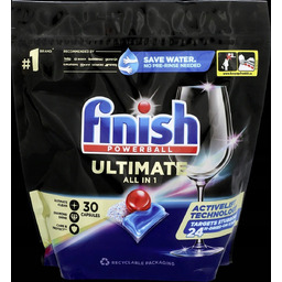 KAPSUŁKI DO ZMYWARKI FINISH POWERBALL ULTIMATE ALL IN