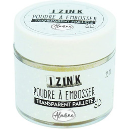 Aladine 10102 puder do embossingu, 25 ml, przezroczysty
