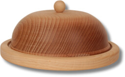 Podstawka bukowa z pokrywka średnia 23 cm