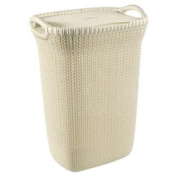 CURVER Kosz na pranie Knit 57L Kremowy Zyskaj