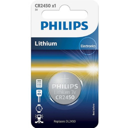 1x Bateria litowa CR2450 PHILIPS
