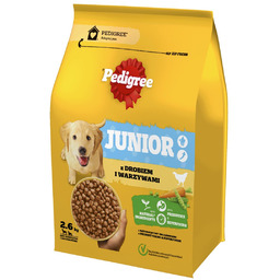 PEDIGREE Junior sucha karma dla psa z drobiem