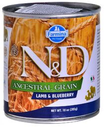 FARMINA N&D DOG ANCESTRAL GRAIN LAMB AND BLUEBERRY