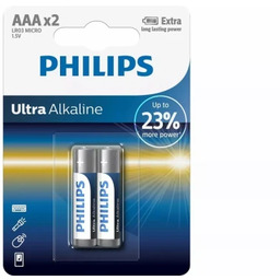 2x Baterie Philips LR03/AAA Ultra Alkaline