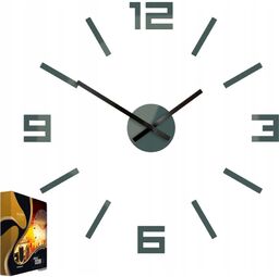 Zegar ścienny akrylowy mechanizm kwarcowy arabic grey okrągły