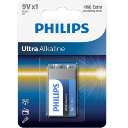 1x Bateria alkaliczna Philips 9V ULTRA