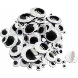RUCHOME OCZY SAMOPRZYLEPNE ZESTAW 100 SZT 6-35MM