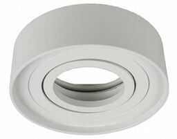 Oprawa okrągła ruchoma, aluminium, GU10 natynkowa biała