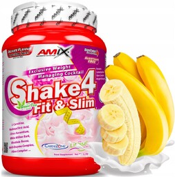 Zamiennik posiłku Amix Shake 4 Bananowy 1kg Koktajl