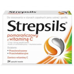 STREPSILS z witaminą C - 24 pastylki