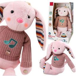 WOOPIE Interaktywny Króliczek Przytulanka z Dźwiękiem i Światłem