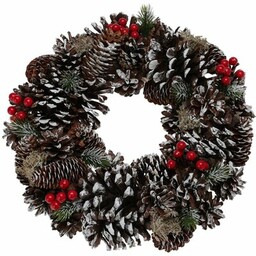 CHRISTMAS DECORATION Wianek dekoracyjny 33 cm DO 100