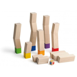 Klocki drewniane balansujące wieże Tricky Blocks Erzi 42363