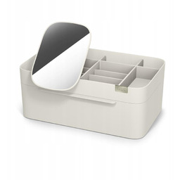 Organizer na kosmetyki z szufladką i lusterkiem L