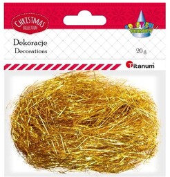 Włosy anielskie 20g złote Titanum Christmas 389727