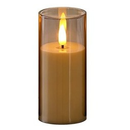 Świeczka LED 15cm 2000K 3xAA płomień dymiona