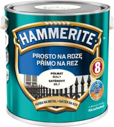 HAMMERITE Farba na rdzę Półmat Biały 2,5L