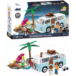 Klocki Cobi 24617 Volkswagen T2A Kombi surfing, plaża,