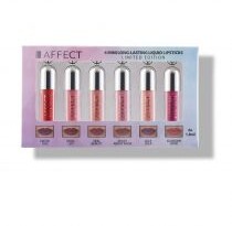 Affect Zestaw pomadek 6 mini Long- lasting Liquid,
