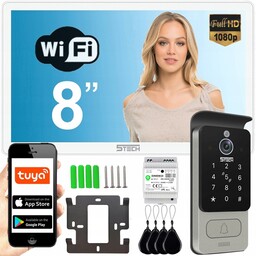Wideodomofon Cyfrowy 5TECH Wi-Fi Virgo One 82228 Czytnik