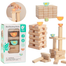 Classic World Drewniana Gra Edukacyjna Chwiejąca Się Wieża