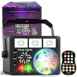 Projektor Dyskotekowy Kula Disco Laser+led 10W Rgb
