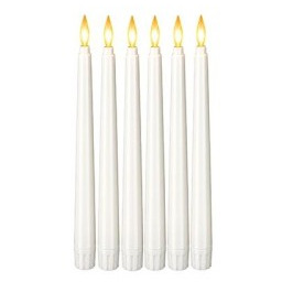 Świeczka LED stożek 28cm 2000K 2xAAA biała -