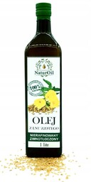 Olej lniany z lnu złotego 1000ml NaturOil
