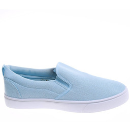 Błękitne męskie trampki slip on