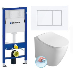 Miska WC stojąca Rimless 36,3x40x52 cm +deska duroplast