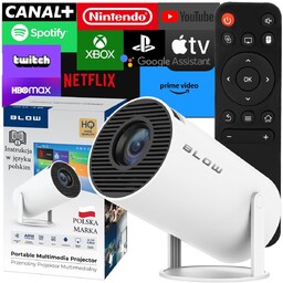 PRZENOŚNY PROJEKTOR OBROTOWY RZUTNIK GŁOŚNIK ANDROID SMART TV