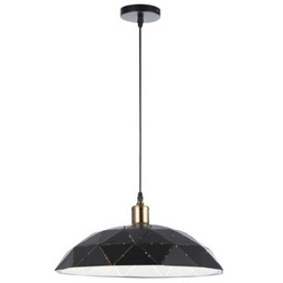 Lampa wisząca 1 x E27 czarno-miedziany 12