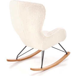 Fotel bujany na płozie kremowy Liberto 2