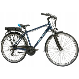 Rower Elektryczny Męski Trekkingowy 28" 250 W Shimano