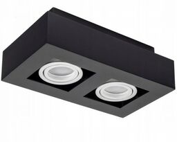 Oprawa kwadratowa ruchoma, podwójna, aluminium, GU10 natynkowa SQUARDO