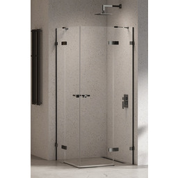New Trendy Eventa Black Chrome kabina prysznicowa kwadratowa