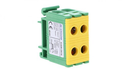 Złączka szynowa 2torowa ZJUN2x16 PE żółtozielona ERGOM R34RR07020001943
