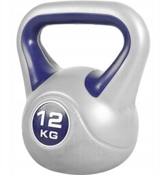 Kettlebell 12 Kg winylowy Gorilla Sports fiolet