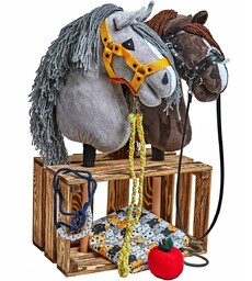 STAJNIA rustykalna dla hobby horse - 2 stanowiska