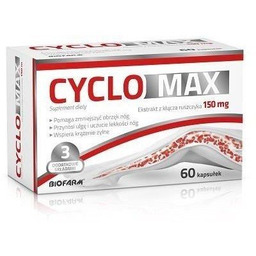 Suplement diety, Cyclomax, Żylaki Naczynka Hemoroidy, 60 Kapsułek