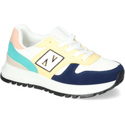 Sneakersy damskie AB1784 Czarne/Żółte