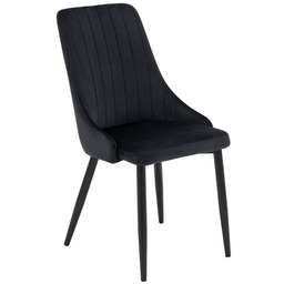 Krzesło tapicerowane DC-2502 welur czarny #66