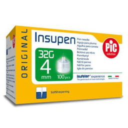 PIC Insupen Igły do penów insulinowych 32G 4mm,