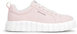 Damskie sneakersy na platformie różowe
