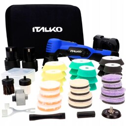 Italko Mini Polerka akumulatorowa 12V Duży zestaw