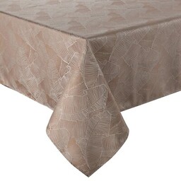 EUROFIRANY Obrus Isla 140 x 260 cm Ciemnobeżowo-biały
