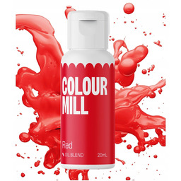 BARWNIK OLEJOWY DO MAS TŁUSTYCH KREMÓW CZEKOLADY CZERWONY