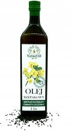 Olej rzepakowy, zimnotłoczony 1 litr NaturOil