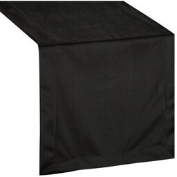 EUROFIRANY Bieżnik Melinda 40 x 140 cm Czarny