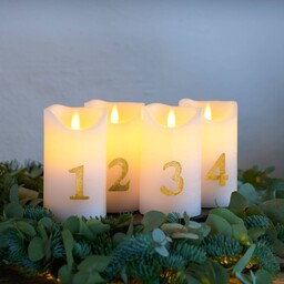 Sirius Świeca LED Sara Advent 4szt wysokość 12,5cm